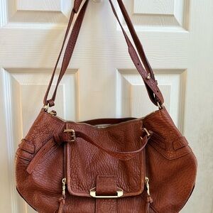 Kooba Jonnie Rich Brown Leather Shoulder Bag